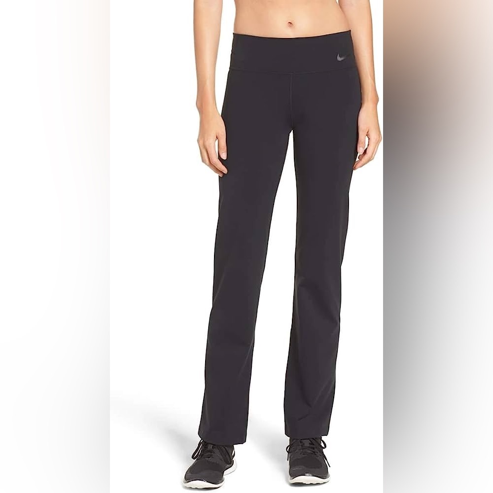 Nike Womens Dri-Fit Mid-Rise Athletic Leggings